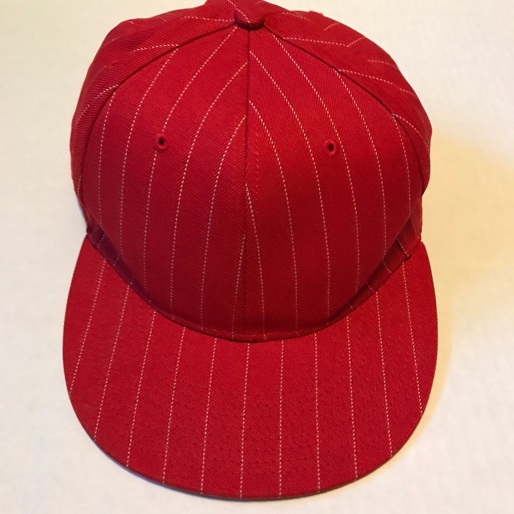FINL 365 (sz 7 3/4) Brick Red w/Stripes Hat